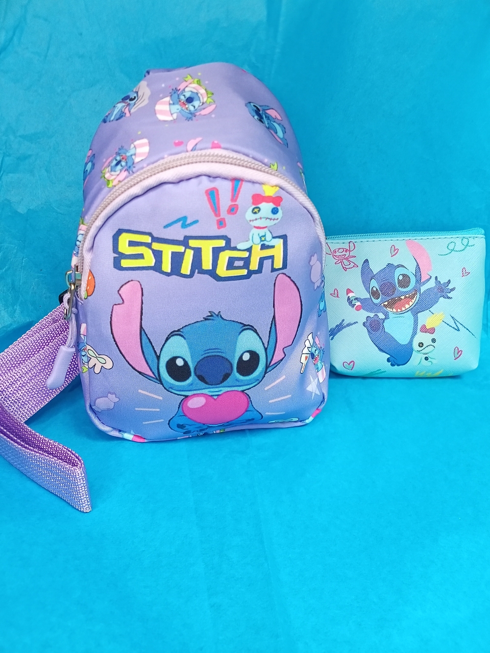Disney Stitch  Mini Backpack with Coin Purse